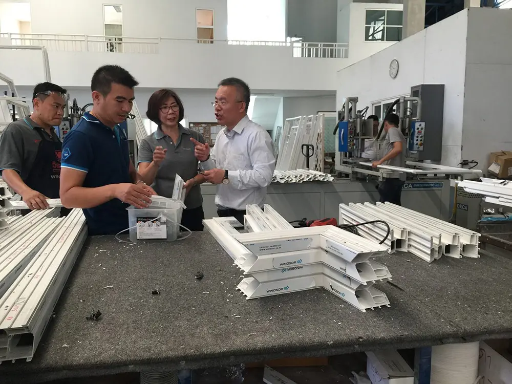 Visited customer's factory in Thailand and discussed the fabrication techniques with customer.