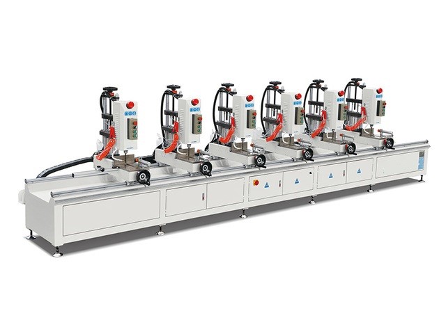 Четырехголовочный комбинированный сверлильный станок для алюминиевых окон и дверей / навесных стен MZ-400