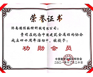 Jinan DECA Technology Co., Ltd. was awarded the "Meritorious Member"